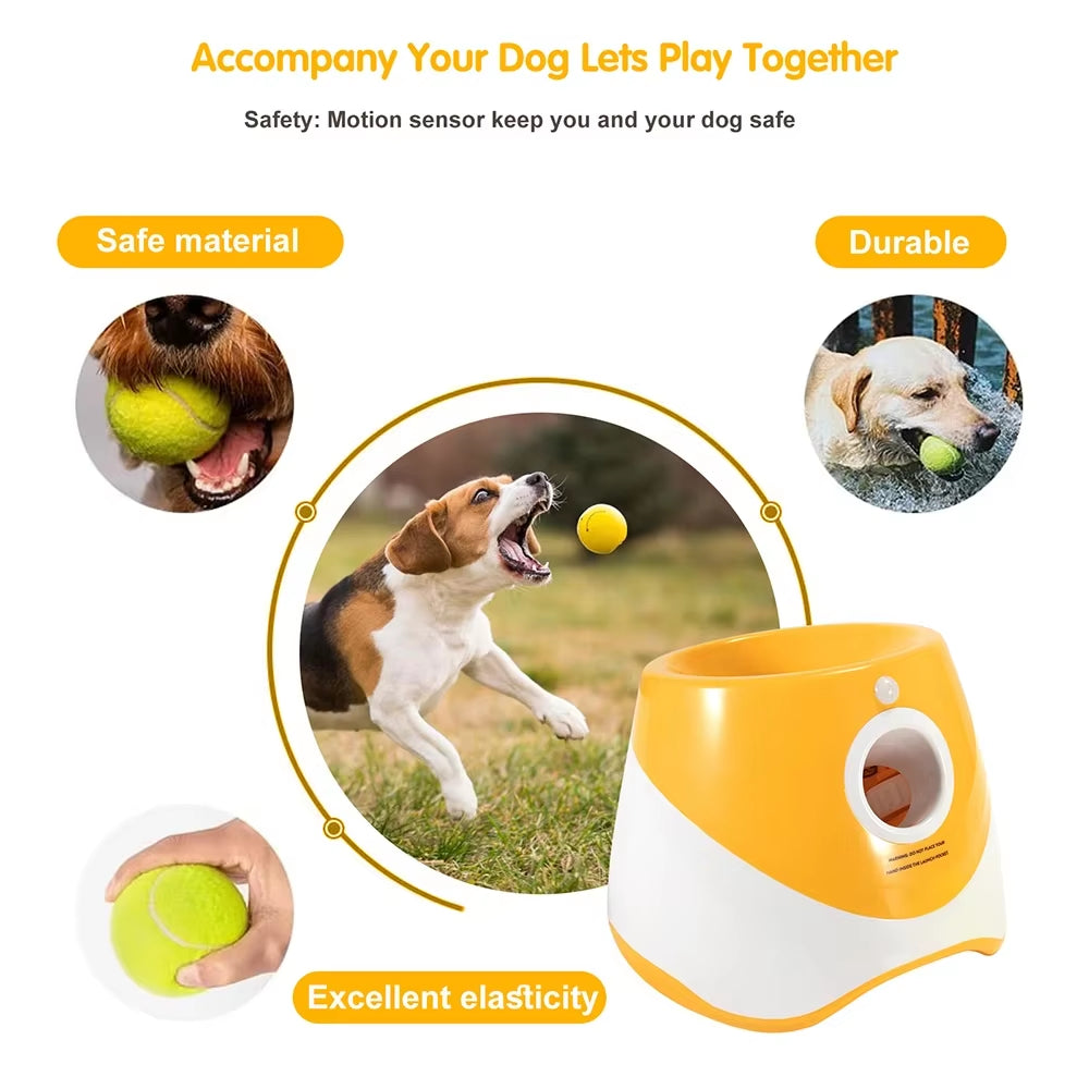 Ball Launcher Dog Thrower Distance 10-30Ft,Interacive Dog Toys Tennis Ball Launcher for Small Dogs Pet Acessorios Para Cachorro